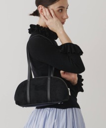 Libra Cue（リブラ キュー）の「スウェードレクタングルハンドバッグ（ハンドバッグ）」