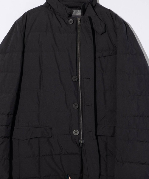 HERNO(ヘルノ)の「HERNO Laminar GORE-TEX INFINIUM WINDSTOPPER DOWN TAILORED JACKET ヘルノ ラミナー テイラード ダウンジャケット(ダウンジャケット/コート・メンズ・ブラック/ネイビー系1・48/52/46/50)」の12枚目の写真