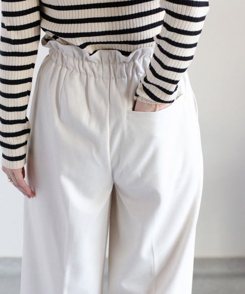 cepo（セポ）の「〈セットアップ対応〉ツイルジャージーイージートラウザー（その他パンツ・レディース・ブラウン/ブラック/オフホワイト・M/S）」の13枚目の写真