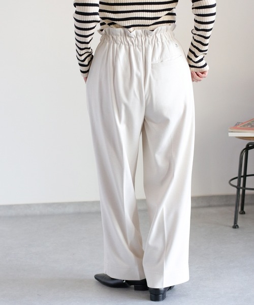 cepo（セポ）の「〈セットアップ対応〉ツイルジャージーイージートラウザー（その他パンツ・レディース・ブラウン/ブラック/オフホワイト・M/S）」の9枚目の写真