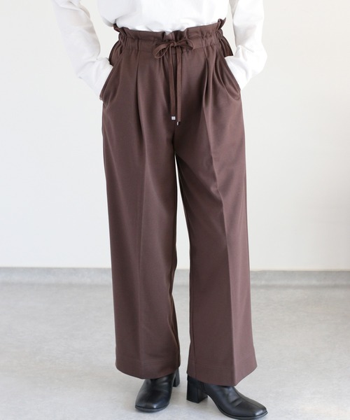cepo（セポ）の「〈セットアップ対応〉ツイルジャージーイージートラウザー（その他パンツ・レディース・ブラウン/ブラック/オフホワイト・M/S）」の21枚目の写真