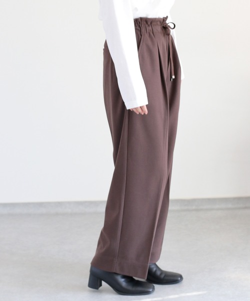 cepo（セポ）の「〈セットアップ対応〉ツイルジャージーイージートラウザー（その他パンツ・レディース・ブラウン/ブラック/オフホワイト・M/S）」の22枚目の写真