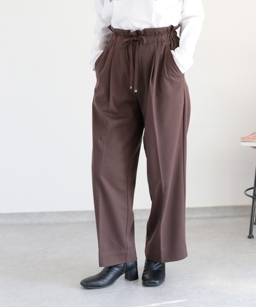 cepo（セポ）の「〈セットアップ対応〉ツイルジャージーイージートラウザー（その他パンツ・レディース・ブラウン/ブラック/オフホワイト・M/S）」の21枚目の写真