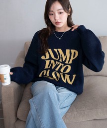 WEGO | WEGO/【25年秋冬新作】フラッフィーグラフィックニットBIGプルオーバー(ニット/セーター)