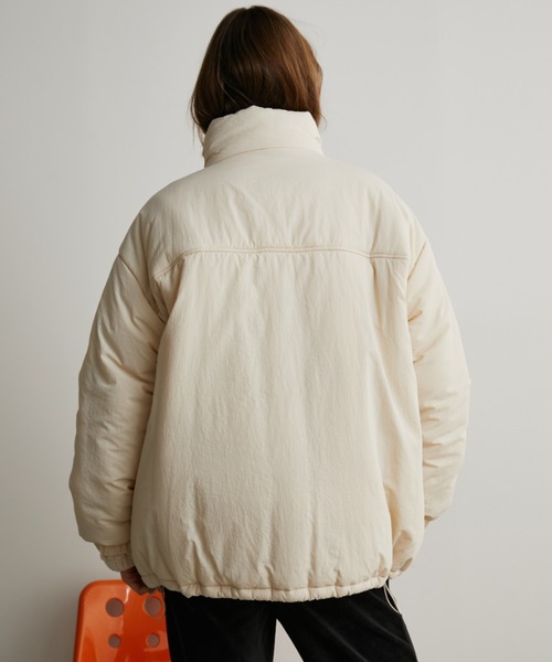 Auntie Rosa Holiday（アンティローザホリデー）の「中綿オーバーサイズコート / ブルゾン（ダウンジャケット/コート・レディース・アイボリー/ブラック/ライトグレー/キャメル・FREE）」の11枚目の写真