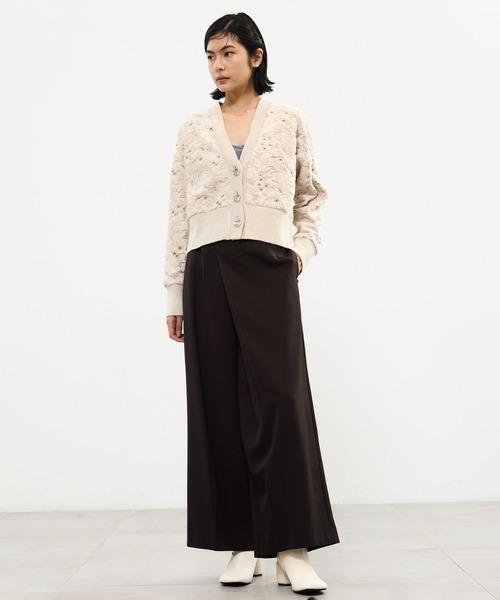 MURRAL(ミューラル)の「【MURRAL/ミューラル】Gurkha asymmetry slacks/グルカアシンメトリースラックス(スラックス・レディース・ブラウン/ブラック・1/2)」の14枚目の写真