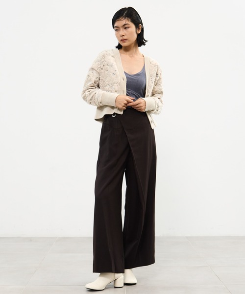 MURRAL(ミューラル)の「【MURRAL/ミューラル】Gurkha asymmetry slacks/グルカアシンメトリースラックス(スラックス・レディース・ブラウン/ブラック・1/2)」の16枚目の写真