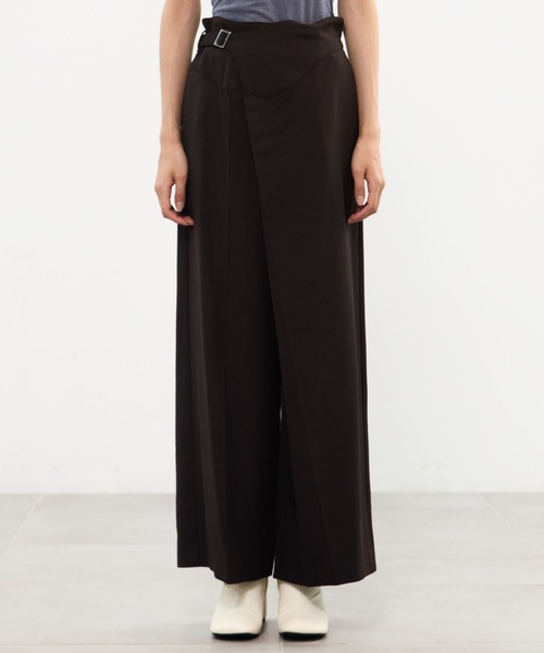 MURRAL(ミューラル)の「【MURRAL/ミューラル】Gurkha asymmetry slacks/グルカアシンメトリースラックス(スラックス・レディース・ブラウン/ブラック・1/2)」の19枚目の写真