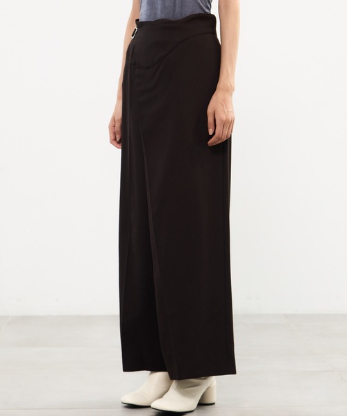 MURRAL(ミューラル)の「【MURRAL/ミューラル】Gurkha asymmetry slacks/グルカアシンメトリースラックス(スラックス・レディース・ブラウン/ブラック・1/2)」の20枚目の写真