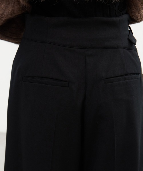 MURRAL(ミューラル)の「【MURRAL/ミューラル】Gurkha asymmetry slacks/グルカアシンメトリースラックス(スラックス・レディース・ブラウン/ブラック・1/2)」の12枚目の写真