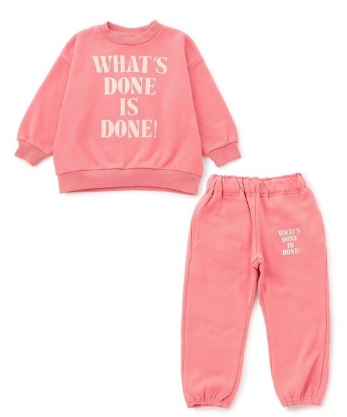 WEB限定/あったか】裏起毛ロゴスウェット セットアップ_ジュニア対応