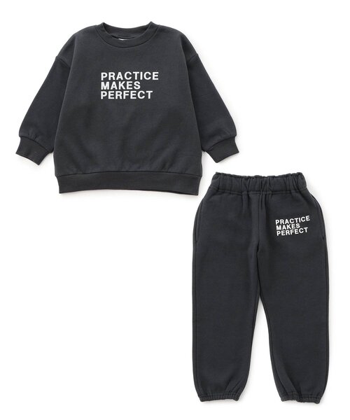 BREEZE（ブリーズ）の「【WEB限定/あったか】裏起毛ロゴスウェット セットアップ_ジュニア対応（スウェット・キッズ・チャコール/ベージュ/パープル/ピンク・130/120/110/90/100/160/140/150）」の2枚目の写真