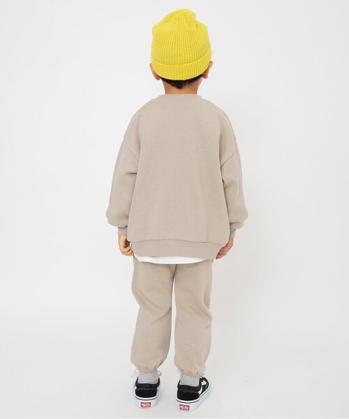 BREEZE（ブリーズ）の「【WEB限定/あったか】裏起毛ロゴスウェット セットアップ_ジュニア対応（スウェット・キッズ・チャコール/ベージュ/パープル/ピンク・130/120/110/90/100/160/140/150）」の7枚目の写真