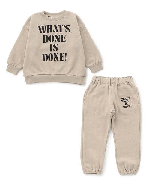 セール】【WEB限定/あったか】裏起毛ロゴスウェット セットアップ_