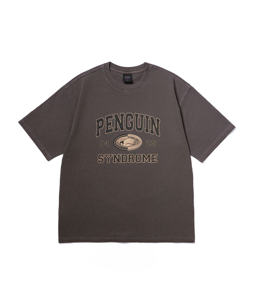 GAKKAI UNIONS(ガッカイユニオンズ)の「ペンギンシンドロームピグメント半袖Tシャツブラウン(Tシャツ/カットソー・レディース・その他・MEDIUM/LARGE)」の2枚目の写真