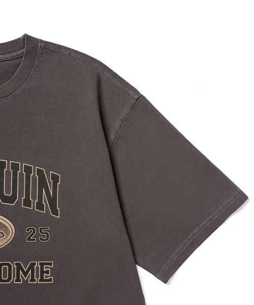 GAKKAI UNIONS(ガッカイユニオンズ)の「ペンギンシンドロームピグメント半袖Tシャツブラウン(Tシャツ/カットソー・レディース・その他・MEDIUM/LARGE)」の4枚目の写真