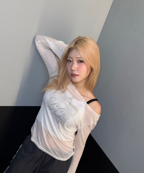 GILAARCHIVE（ギラアーカイブ）の「STAR WING SHEER LONG SLEEVE_WH（Tシャツ/カットソー・レディース・その他・FREE）」の6枚目の写真