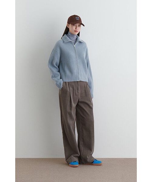 MUSINSA STANDARD WOMAN（ムシンサスタンダードウーマン）の「ウィメンズ テンセル スリム タートルネック Tシャツ [ブルーグレー]（Tシャツ/カットソー・レディース・その他・SMALL/MEDIUM/LARGE/X-LARGE/X-SMALL）」の7枚目の写真