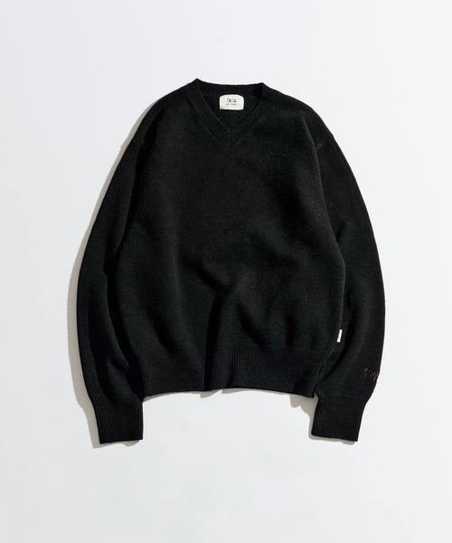 V-NECK WOOL LIKE KNIT / Vネックウールライクニット（ニット/セーター