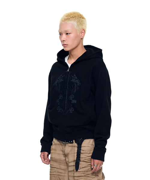 AAKAM（アーカム）の「AKM CROS2 Zip-Up Hoodie (Black)（パーカー・レディース・その他・1/2）」の6枚目の写真