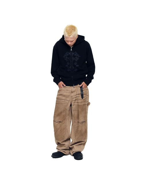 AAKAM（アーカム）の「AKM CROS2 Zip-Up Hoodie (Black)（パーカー・レディース・その他・1/2）」の10枚目の写真