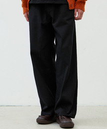 NODU（ノードユー）の「ADN ワイドカーブド切り替えデイリーコットンパンツ 綿パンツ [ブラック]（その他パンツ）」