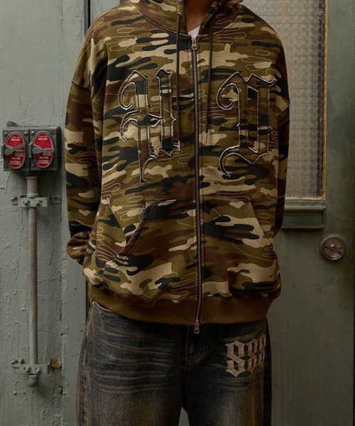 HOODHOOD(フッドフッド)の「【UNISEX】HOODHOOD/アップリケジップパーカー(パーカー・レディース・グレー/その他1・LARGE/MEDIUM)」の13枚目の写真