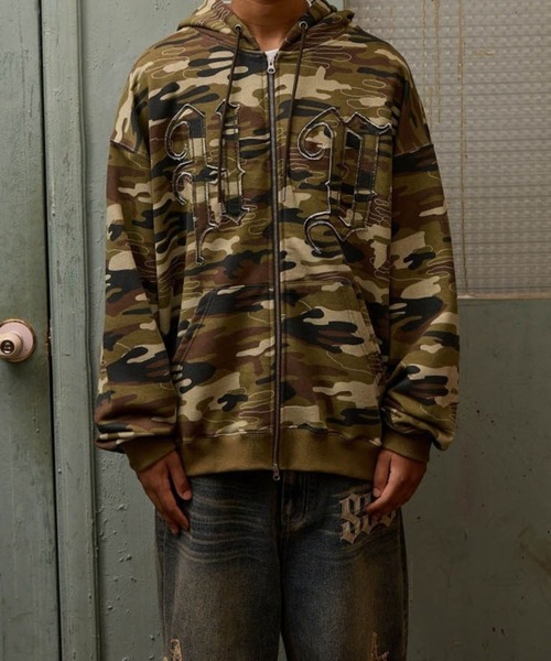 HOODHOOD(フッドフッド)の「【UNISEX】HOODHOOD/アップリケジップパーカー(パーカー・レディース・グレー/その他1・LARGE/MEDIUM)」の14枚目の写真