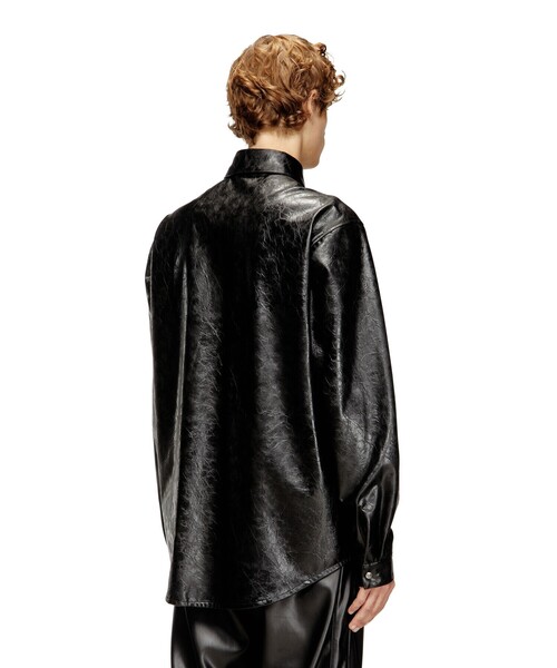 DIESEL（ディーゼル）の「メンズ ボタンシャツ S-SIMPLY-QMBU（シャツ/ブラウス・メンズ・ブラック・44/46/50/48/54/52）」の4枚目の写真