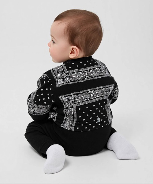 BABYDOLL（ベビードール）の「ペイズリーロンパース 1191B（ロンパース・キッズ・ブルー/ブラック・70cm/80ｃｍ）」の6枚目の写真