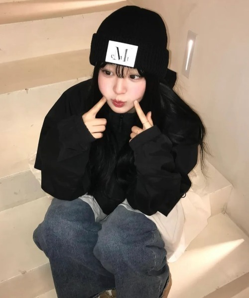 MUCENT(ムセント)の「【日本未発売/WEB限定】MUCENT(ムセント)/ロング ニット ビーニー ニット帽/BOOT LONG KNIT BEANIE(ニットキャップ/ビーニー・レディース・ブラック/アイボリー/グレー・FREE)」の16枚目の写真