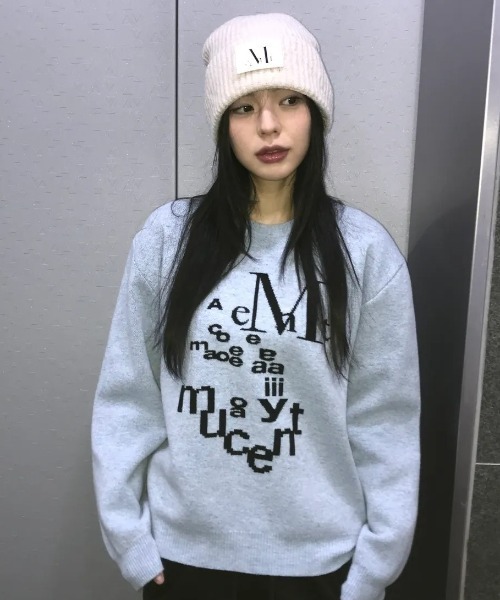 MUCENT(ムセント)の「【日本未発売/WEB限定】MUCENT(ムセント)/ロング ニット ビーニー ニット帽/BOOT LONG KNIT BEANIE(ニットキャップ/ビーニー・レディース・ブラック/アイボリー/グレー・FREE)」の13枚目の写真
