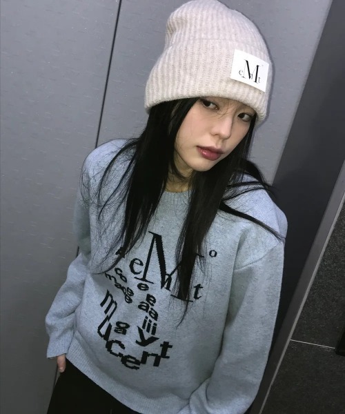MUCENT(ムセント)の「【日本未発売/WEB限定】MUCENT(ムセント)/ロング ニット ビーニー ニット帽/BOOT LONG KNIT BEANIE(ニットキャップ/ビーニー・レディース・ブラック/アイボリー/グレー・FREE)」の11枚目の写真