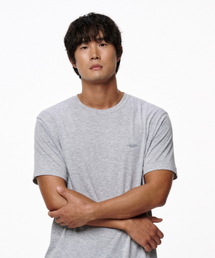 アスリットスタンダードフィットTシャツ(グレー・メランジ/グレー)