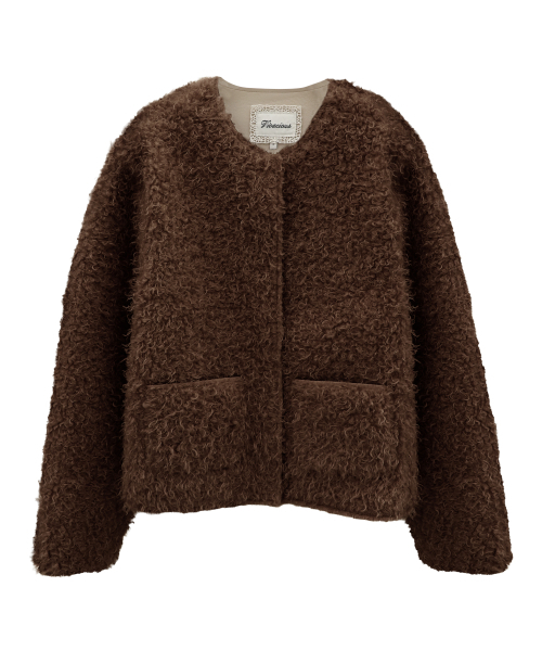 Vivacious（ビバシャス）の「Douce Touch Jacket BEIGE（ムートンコート・レディース・ベージュ・SMALL/MEDIUM）」の5枚目の写真