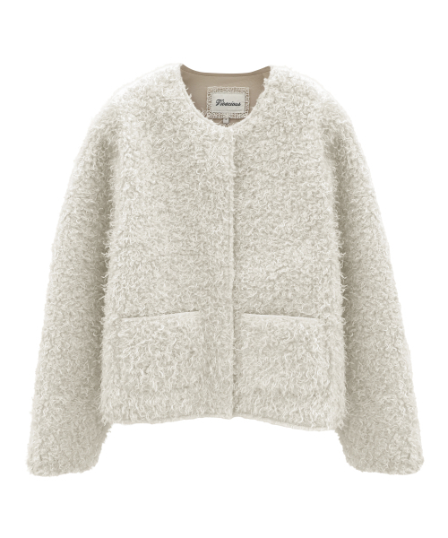 Vivacious（ビバシャス）の「Douce Touch Jacket BEIGE（ムートンコート・レディース・ベージュ・SMALL/MEDIUM）」の6枚目の写真