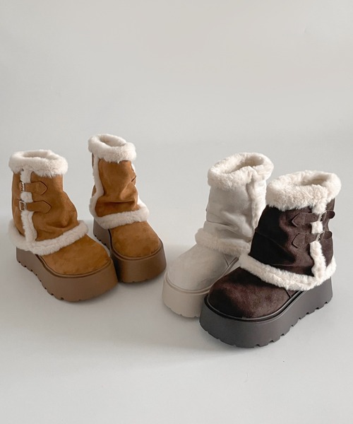 新品処分Malibu Cowboy 本革 ムートン　レッグウオーマー キャメル 新品処分Malibu Cowboy 本革 ムートン レッグウオーマーS