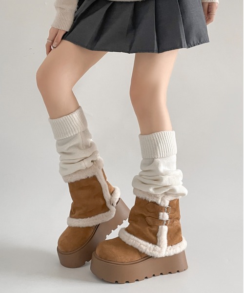 セール】【入荷/即納あり】厚底 レッグウォーマーライク カバー