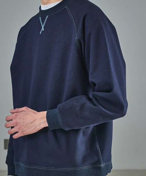 ABAHOUSE（アバハウス）の「リバーフリース カラースウェット プルオーバー / セットアップ対応（スウェット・メンズ・ブラウン/ネイビー/ベージュ・46/48）」の8枚目の写真