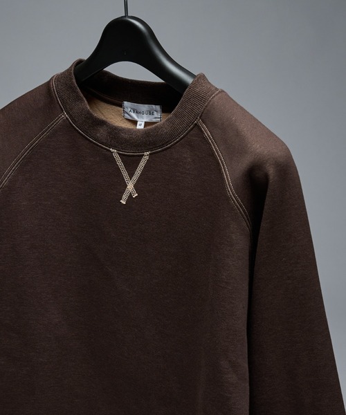 ABAHOUSE（アバハウス）の「リバーフリース カラースウェット プルオーバー / セットアップ対応（スウェット・メンズ・ブラウン/ネイビー/ベージュ・46/48）」の2枚目の写真