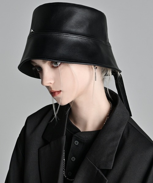 ADRER(アドラー)の「Zip bucket hat / ジップバケットハット(ハット・メンズ・ブラック・FREE)」の4枚目の写真