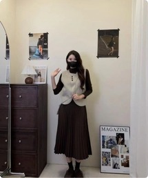 【韓国トレンド】クラシックレイヤード3点セット