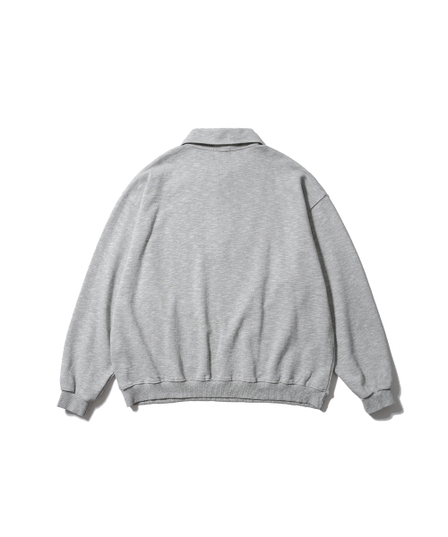 ANGLAN（アングラン）の「Boxing Pocket Collar Sweat Shirt - Grey（スウェット・メンズ・その他・FREE）」の2枚目の写真