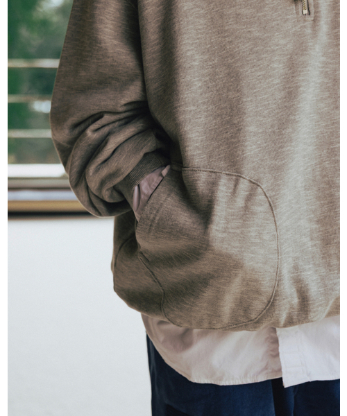 ANGLAN（アングラン）の「Boxing Pocket Collar Sweat Shirt - Grey（スウェット・メンズ・その他・FREE）」の5枚目の写真