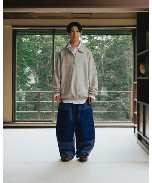 ANGLAN（アングラン）の「Boxing Pocket Collar Sweat Shirt - Grey（スウェット・メンズ・その他・FREE）」の6枚目の写真