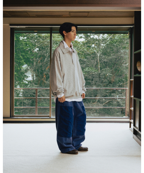 ANGLAN（アングラン）の「Boxing Pocket Collar Sweat Shirt - Grey（スウェット・メンズ・その他・FREE）」の7枚目の写真