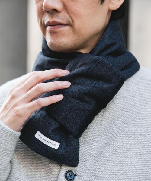 URBAN RESEARCH DOORS（アーバンリサーチドアーズ）の「ダウンマフラー（マフラー・メンズ・ネイビー/ブラウン系その他/グレー系その他/チャコールグレー/グリーン系その他・-）」の9枚目の写真