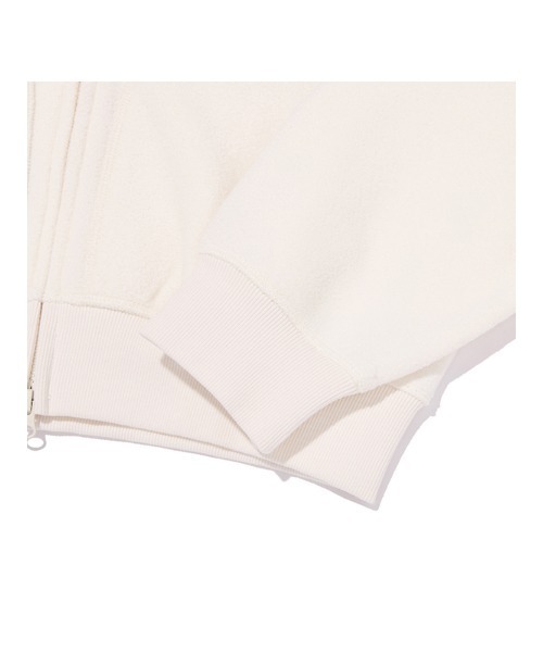 KIRSH（キルシー）の「KIRSH Terry Semi-Crop Hoodie Zip-Up キルシー テリー セミクロップ ジップアップ フーディー（パーカー・レディース・アイボリー/ネイビー・1）」の7枚目の写真