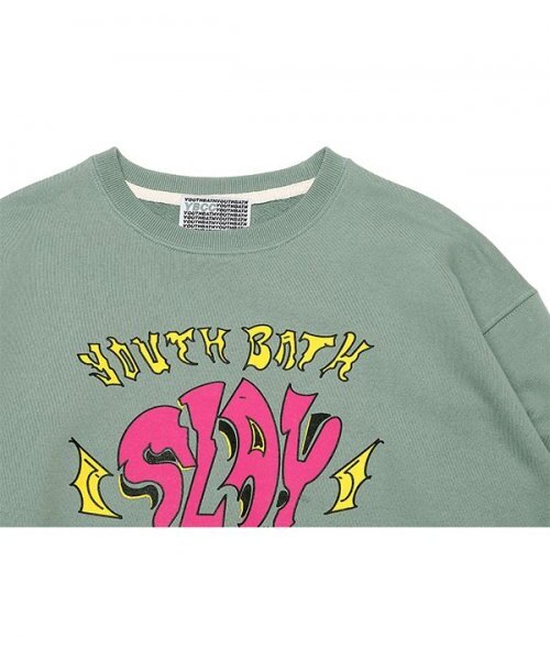 youthbath（ユースバース）の「SLAY SWEAT SHIRT_KHAKI（スウェット・レディース・その他・MEDIUM/LARGE）」の3枚目の写真