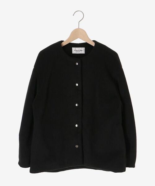 le.coeur blanc（ルクールブラン）の「ノーカラーコクーンミドルコート（ノーカラーコート・レディース・ライトグレー/ベージュ/ブラック/ブラウン・38）」の16枚目の写真